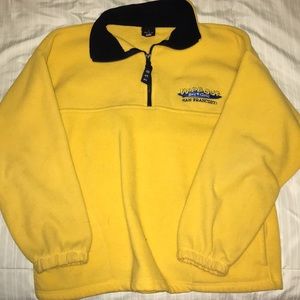 Vintage yellow half zip